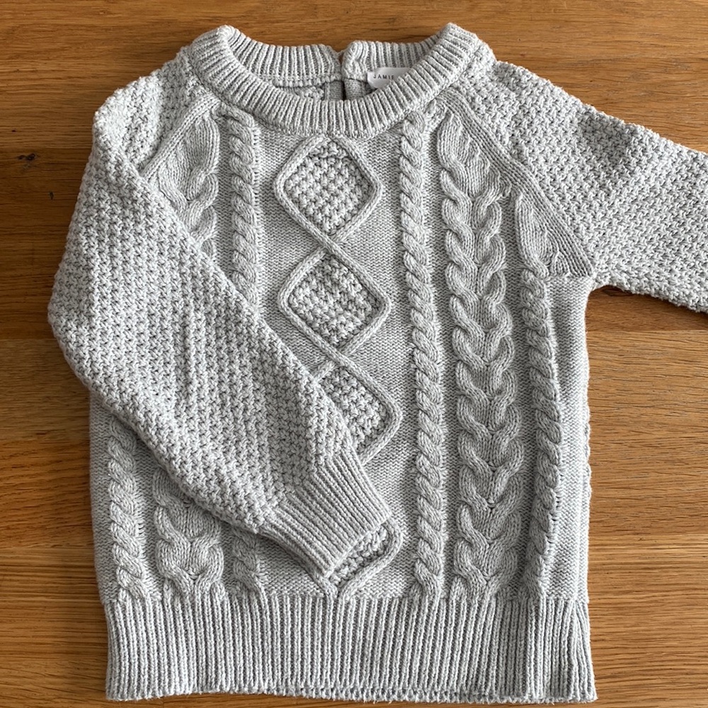 Jamie Kay Cable Knit Powder Marle 2Y